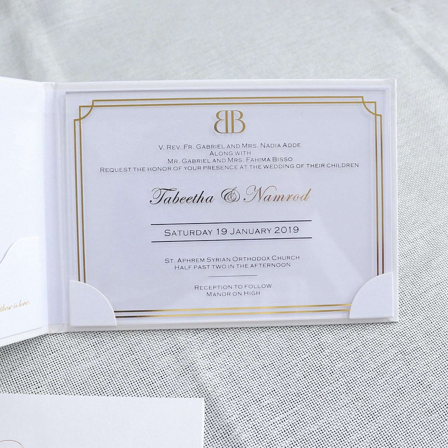 Transparent Acrylic Invitation Card With Hard Cover 2020 Wedding Invitation With Envelope